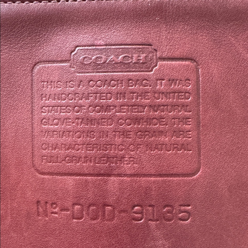Coach Burgundy Crossbody Bag - Picture 8 of 8